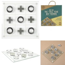 JEU DU TIC TAC TOE EN VERRE