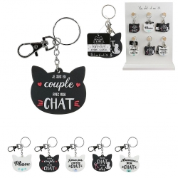 PORTE CLES PVC CHAT