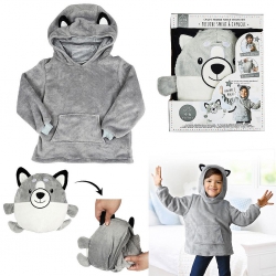 SWEAT A CAPUCHE ENFANT LOUP...