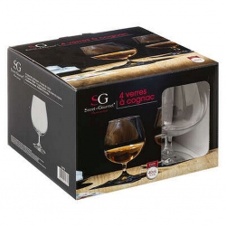 COFFRET 4 VERRES COGNAC 40 CL