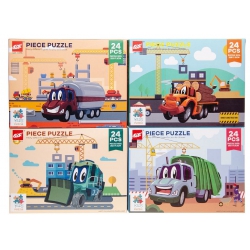 PUZZLE 24 PCS VEHICULES