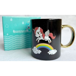 MUG LICORNE NOIR ET OR