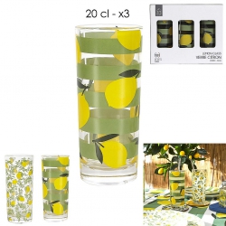 COFFRET 3 VERRES CITRONNADE...