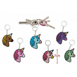 PORTE CLE  TETE DE LICORNE