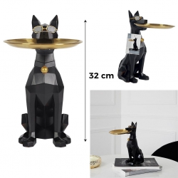 STATUE CHIEN VIDE POCHE 32 CM