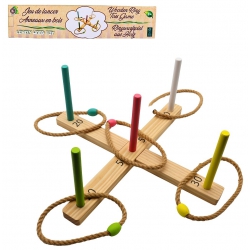 JEU BOIS ANNEAUX 45*45*14.5 CM