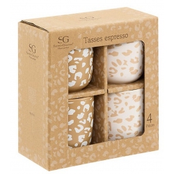 COFFRET 4 TASSES ESPRESSO...