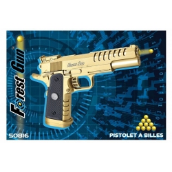 PISTOLET A BILLES DORE 23 CM