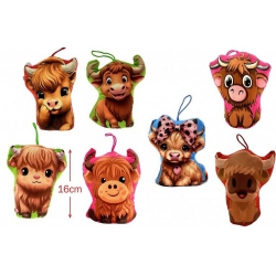 PELUCHE VACHE HIGHLANDS 16 CM