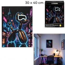 TABLEAU LED BALLON DOG...