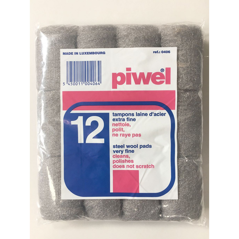 12/24 Tampons De Laine D'acier – Fin Lissage, Anti-rouille, Dégraissage – Grade 0000