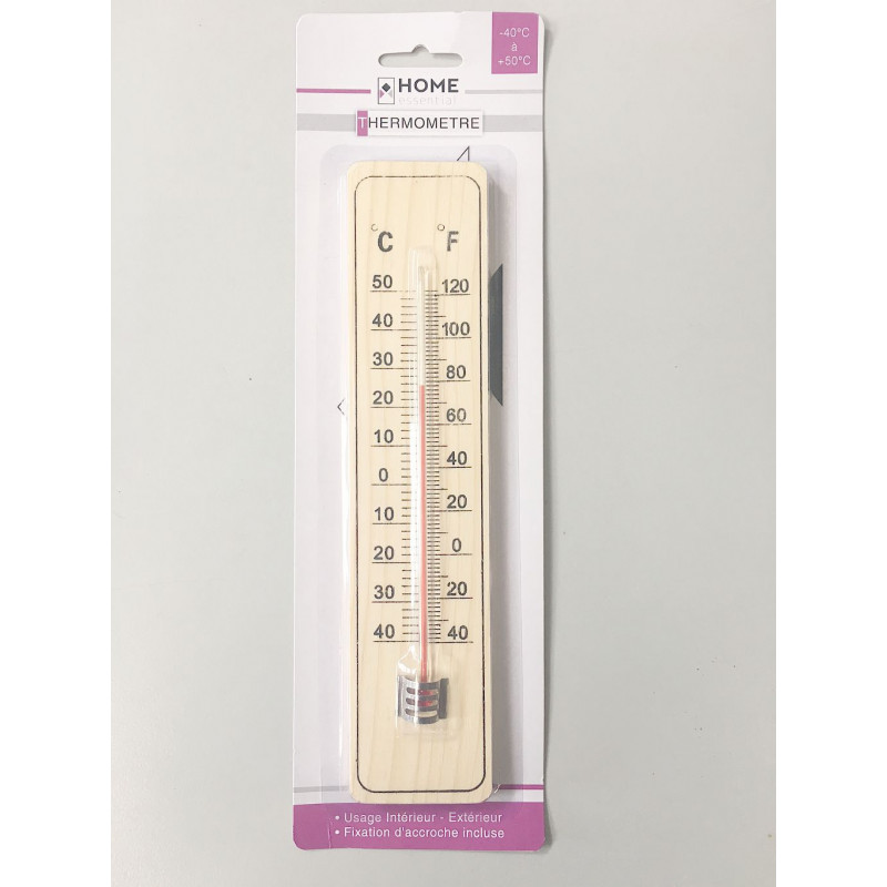 Thermomètre en bois 