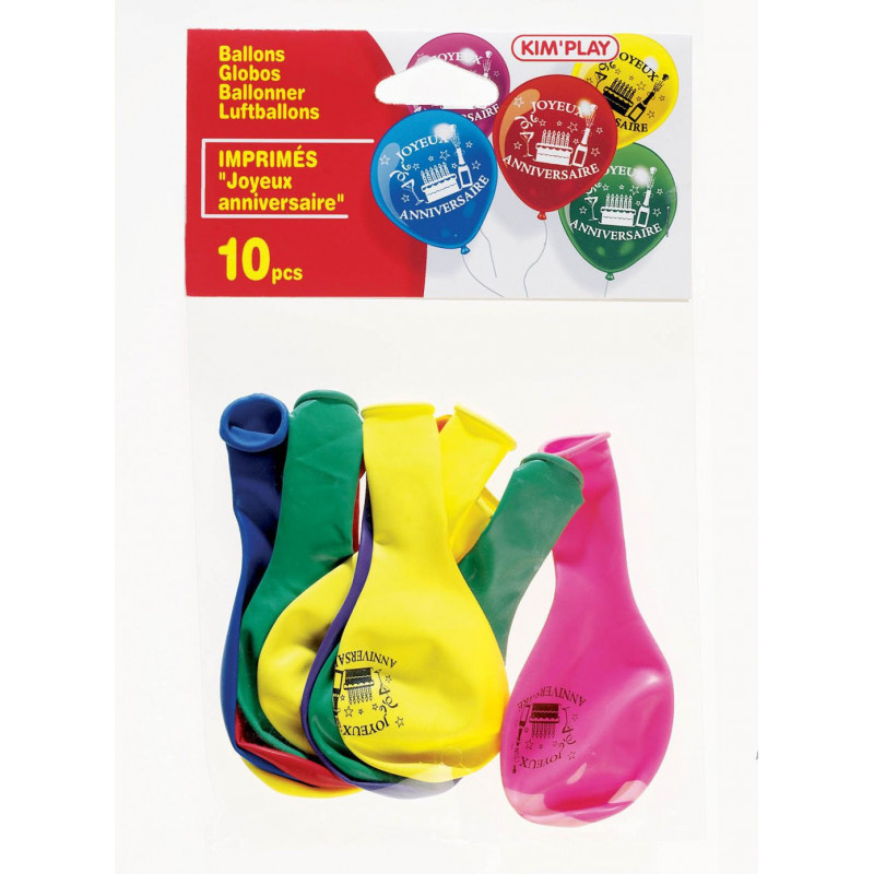 Sachet de 100 ballons baudruche, double attache