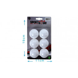 LOT DE 6 BALLES DE PING PONG