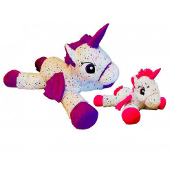 PELUCHE LICORNE ALLONGE 80 CM