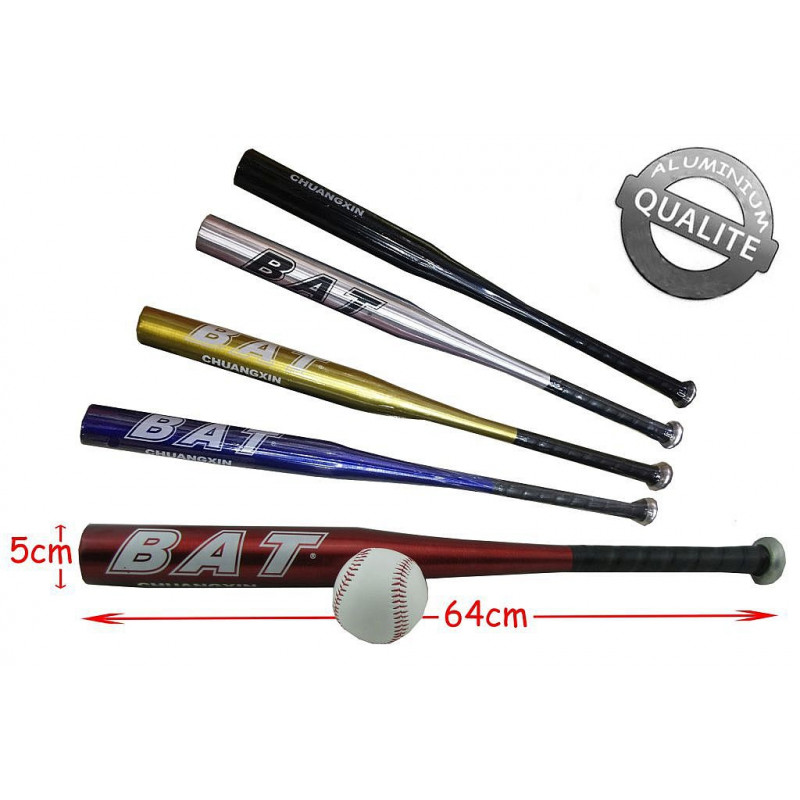 Batte de Baseball en Aluminium Avec Balle