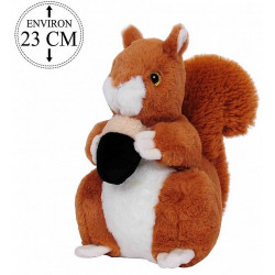 PELUCHE ECUREUIL ASSIS 23 CM