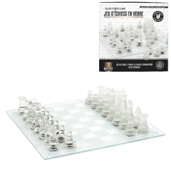 JEU D ECHECS VERRE 25X25 CM