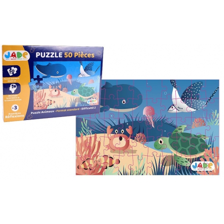 JADE PUZZLE 50 PIECES ANIMAUX DE LA MER