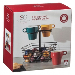 COFFRET 4 MUGS 26 CL AVEC...