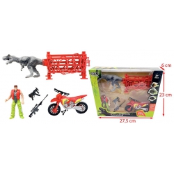 COFFRET DINOSAURE AVEC MOTO...