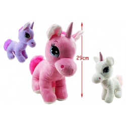 PELUCHE LICORNE ASSISE 29 CM