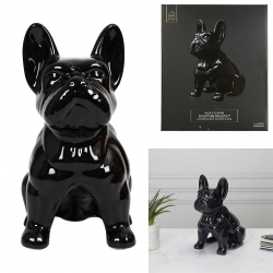 BULLDOG CERAMIQUE NOIR 30 CM