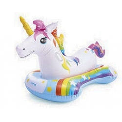 LICORNE RAINBOW A CHEVAUCHER