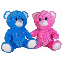 PELUCHE OURS PAILLETE 30 CM