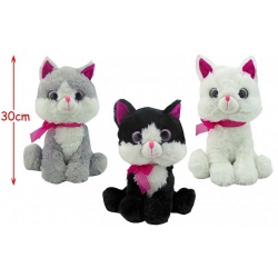 PELUCHE CHAT ASSIS FLOT H30 CM