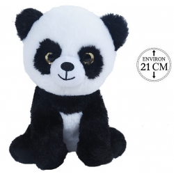 PELUCHE ANIMAL JUNGLE YEUX BRILLANTS 3 ASSORTIS, Grossiste