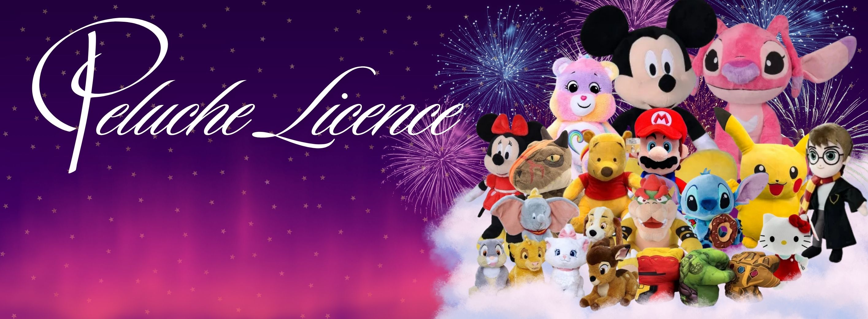 Grossiste peluche licence